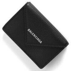 Balenciaga Paper Tri fold Wallet Black